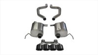 2.75 Inch Axle-Back Xtreme Dual Exhaust Quad 4.5 Inch Black Tips 17-Present C7 Corvette Grand Spo...