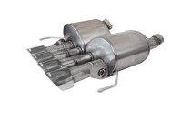 Corvette 2.75 Inch Valve-Back w Dual Mode NPP Dual Rear Exit with Quad 4.5 inch Polished Pro-Seri...