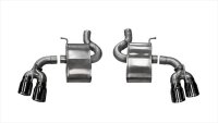 2.75 Inch Axle-Back Xtreme Dual Exhaust 4.0 Inch Black Tips 16-19 Camaro SS/17-18 Camaro ZL1 6.2L...