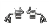 2.75 Inch Axle-Back Sport Dual Exhaust 4.0 Inch Polished Tips 16-19 Chevy Camaro SS/17-18 Camaro ...