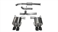 3.0 Inch Cat-Back Sport Dual Rear Exhaust 3.5 Inch Black Tips 15-Present Subaru WRX/WRX STI 2.0L/...
