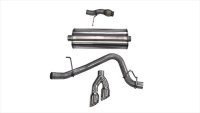 3.0 Inch Cat-Back Sport Single Side Exhaust 4.0 Inch Polished Tips 15-Present Chevy Tahoe/GMC Yuk...