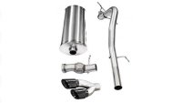 3.0 Inch Cat-Back Single Side Exit with Twin 4.0 Inch Black PVD Pro-Series Tips Corsa Performance