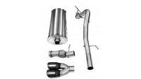 3.0 Inch Cat-Back Single Rear Exit with Twin 4.0 Inch Black PVD Pro-Series Tips Corsa Performance