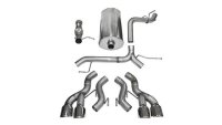 3.0 Inch Cat-Back Sport Dual Rear Exit Exhaust 4.5 Inch Polished Tips 12-14 Cadillac Escalade DUB...