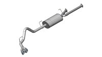3.0 Inch Cat-Back Sport Single Side Exit Exhaust 4.0 Inch Polished Tips 11-Present Toyota Tundra ...