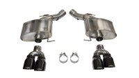 3.0 Inch Axle-Back Sport Dual Exhaust 4.0 Inch Black Tips 12-18 BMW M6 F Coupe/Convertible 4.4L V...