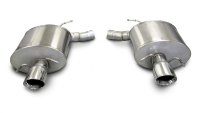 2.5 Inch Axle-Back Sport Dual Exhaust 4.0 Inch Polished Tips 09-14 Cadillac CTS-V Sedan 6.2L V8 S...