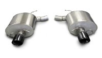 2.5 Inch Axle-Back Sport Dual Exhaust 4.0 Inch Black Tips 09-14 Cadillac CTS-V Sedan 6.2L V8 Stai...