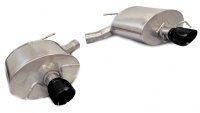 2.5 Inch Axle-Back Sport Dual Exhaust 3.5 Inch Black Tips 11-14 Cadillac CTS-V Wagon 6.2L V8 Stai...