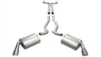 2.5 Inch Cat-Back Plus X-Pipe Sport Exhaust Dual Rear Exit 4.0 Inch Polished Tips 10-15 Chevrolet...