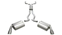 2.5 Inch Cat-Back Plus X-Pipe Sport Exhaust Dual Rear Exit 4.0 Inch Polished Tips 10-15 Chevrolet...