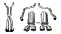 2.5 Inch Cat-Back Dual Rear Exit with Twin 4.0 Inch Polished Pro-Series Tips Corsa Performance