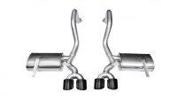2.5 Inch Axle-Back Xtreme Dual Exhaust Black 4.0 Inch Tips 97-2004 Corvette C5/Z06 5.7L V8 Stainl...