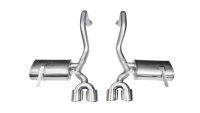 2.5 Inch Axle-Back Xtreme Dual Exhaust Polished 4.0 Inch Tips 97-2004 Corvette C5/Z06 5.7L V8 Sta...