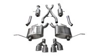 2.5 Inch Cat-Back Dual Rear Exit with Twin 4.0 Inch Polished Pro-Series Tips 14-21 Jeep Grand Che...