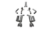 2.75 Inch Cat-Back Sport Dual Rear Exit Exhaust 3.5 Inch Polished Tips 15-Present Dodge Challenge...
