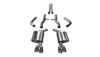 2.75 Inch Cat-Back Xtreme Dual Rear Exit Exhaust 3.5 Inch Polished Tips 15-Present Dodge Challeng...