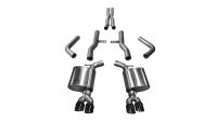 2.75 Inch Cat-Back Xtreme Dual Rear Exit Exhaust 3.5 Inch Black Tips 15-Present Dodge Challenger ...