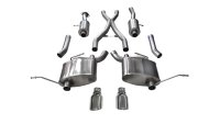 2.5 Inch Cat-Back Sport Dual Rear Exit Exhaust 4.5 Inch Polished Tips 11-Present Jeep Grand Chero...