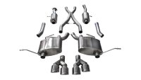 2.5 Inch Cat-Back Sport Dual Rear Exit Exhaust 4.0 Inch Polished Tips 14-Present Jeep Grand Chero...