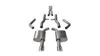 2.75 Inch Cat-Back Xtreme Dual Rear Exit Exhaust 4.5 Inch Polished Tips 15-Present Dodge Charger ...