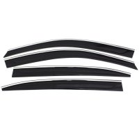 Auto Ventshade 794041 Low Profile Ventvisor Side Window Deflector with Chrome Trim, 4-Piece Set f...