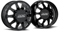 Dually Wheels The Ten Forged 20x8.25 8x165 Black/Mill 94-18 Dodge Ram 3500 92-10 Silverado/Sierra...