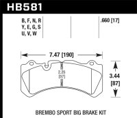 HAWK HPS 5.0 Brake Pad Sets
