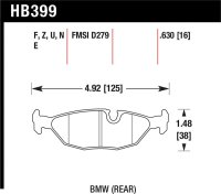 HAWK DTC-70 Brake Pad Sets