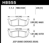 HAWK HPS Brake Pad Sets