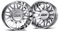 Dually Wheels Aftermath Polished 22x8.25 8x200 SS Fronts 05-25 Ford F-350 11-14 F-450 DDC Wheels