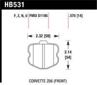 HAWK HP+ Brake Pad Sets