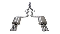 3.0 Inch Valved Cat-Back Sport To Extreme Dual Exhaust Polished 4.0 Inch Quad Tips 18-Present Mus...