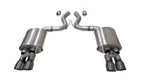 3.0 Inch Valved Axle-Back Sport Dual Exhaust Gunmetal 4.0 Inch Tips 18-Present Mustang GT Fastbac...