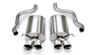 Corvette 2.5 Inch Axle-Back Dual Rear Exit with Twin 4.5 Inch Polished Pro-Series Tips Sport Soun...