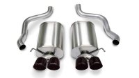 Corvette 2.5 Inch Axle-Back Dual Rear Exit with Twin 4.5 Inch Black PVD Pro-Series Tips Sport Sou...