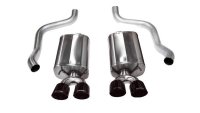 Corvette 2.5 Inch Axle-Back Dual Rear Exit with Twin 4.5 Inch Black PVD Pro-Series Tips Sport Sou...