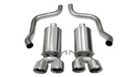Corvette 2.5 Inch Axle-Back Dual Rear Exit with Twin 4.5 Inch Polished Pro-Series Tips Xtreme Sou...