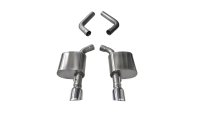 4.5 Inch Axle-Back Dual Rear Exit 15-18 Charger 6.4L with Polished Pro-Series Tips Corsa Performa...