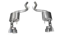 Mustang Axle-Back Exhaust System 18-19 Ford Mustang GT 5.0L V8 Polished 3.0 Inch W/Twin 4.0 Inch ...