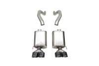 3.0 Inch Axle-Back Dual Rear Exit with Twin 4.5 Inch Black PVD Pro Series Tips 06-13 Chevrolet Co...