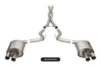3.0 Inch 304 Stainless Steel Exhaust Dual Rear Exit Exhaust System with Active Valves 15-20 Ford ...