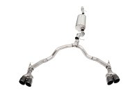 3.5 Inch to 2.75 Inch Dual Rear Exit Cat-Back Exhaust System with Black PVD Tips 21-23 Chevrolet ...
