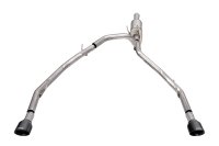 3 Inch Cat-Back Exhaust 4 Inch Black Pro-Series Slash Cut Twin Tip 09-23 RAM 1500 140.5 Inch Whee...
