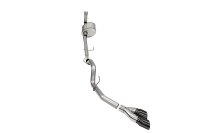 3.0 Inch Single Side Exit Catback Exhaust System with Twin 4.0 Inch Pro Series Black Tips Xtreme ...