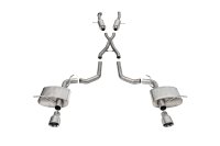 2.75 Inch Dual Rear Exit Cat-Back Exhaust System with Single 4.5 Inch Polished Pro Series Tips Sp...