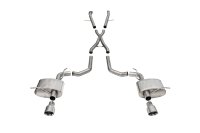 2.75 Inch Dual Rear Exit Cat-Back Exhaust System with Single 4.5 Inch Polished Pro Series Tips Xt...