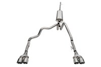 3.0 Inch-2.5 Inch Cat-Back Dual Rear Exit Exhaust System with Twin 4.0 Inch Polished Pro-Series T...
