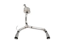 2.75 Inch Cat-Back Single Side Exit Exhaust System with Single 4.0 Inch Straight-Cut Polished Tip...
